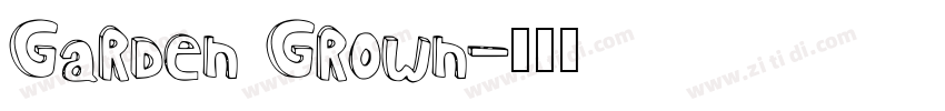 Garden Grown字体转换